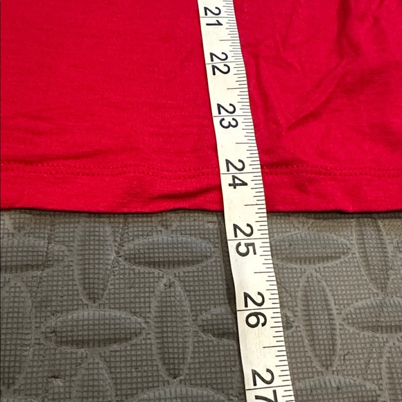 Chicos Red Turtleneck Long Sleeve Top Size 2 - Picture 8 of 8